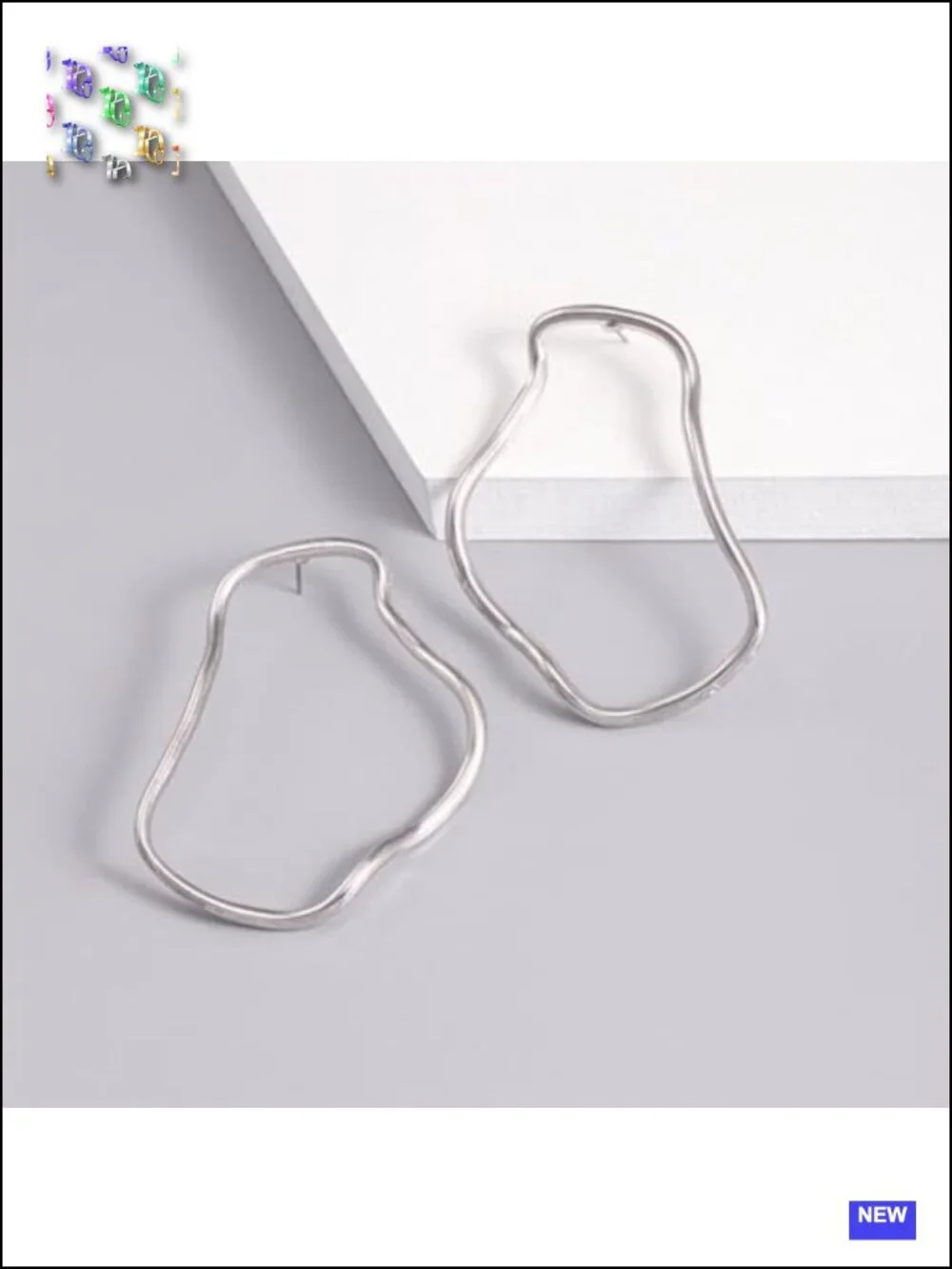 Oversized Geometric Statement Drop Dangle Earrings Gold Hoop Jewelry for Women